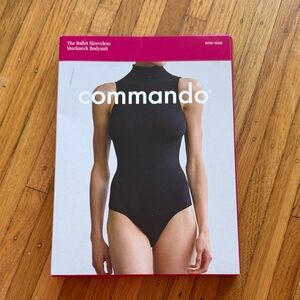 Commando Black Mockneck One Piece Bodysuit